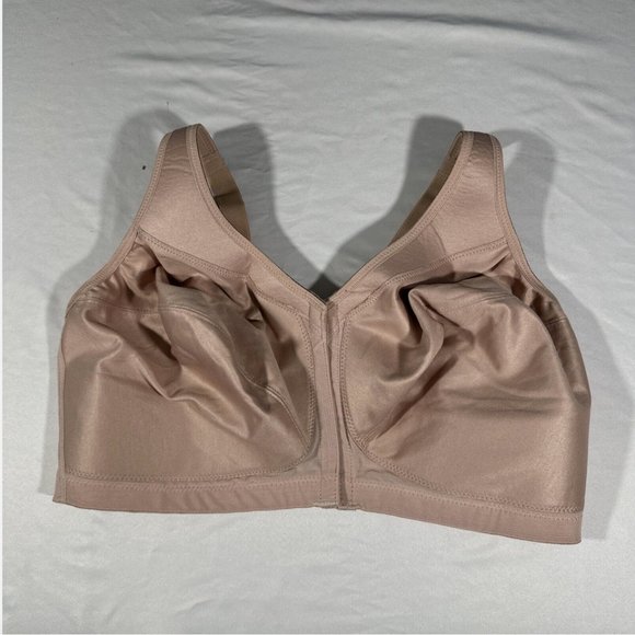 NEW $58 Glamorise MagicLift Front-Closure Posture Back Bra Cafe [ US 42H ] #6053 - Picture 3 of 11